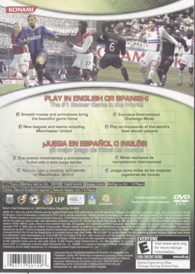 Winning Eleven - Pro Evolution Soccer 2007 box cover back